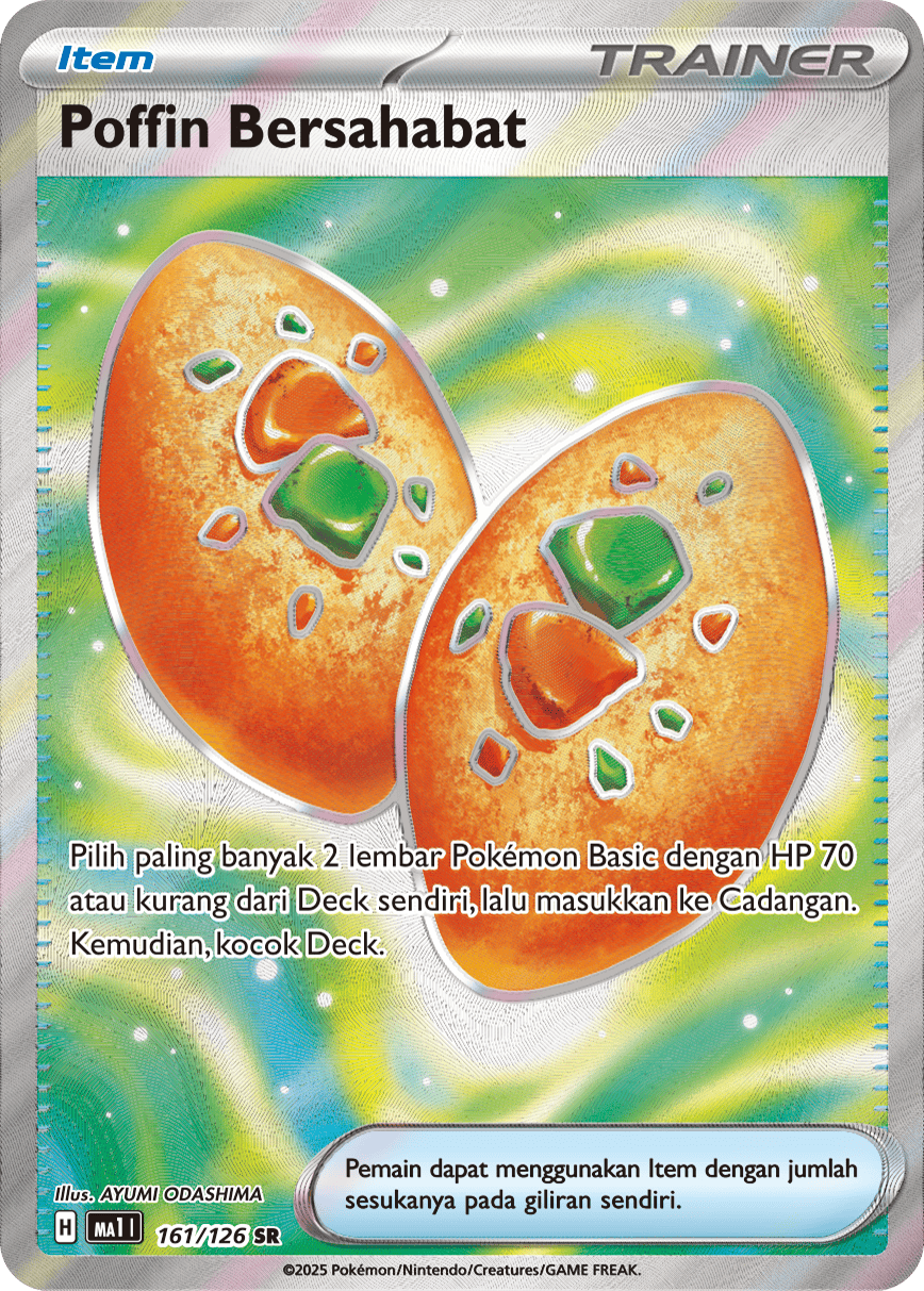 Buddy Buddy Poffin SR - Pokemon Card 161/126 Mega Evolution - Indonesian