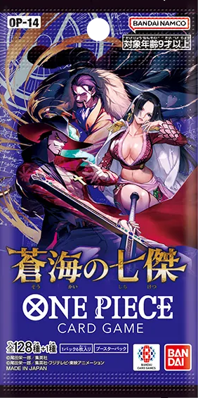 One Piece OP-14 Bandai Namco Japanese booster box CARD GAME Seven Heroes of the Blue Sea ブースターパック 蒼海の七傑 KrystalKollectz 