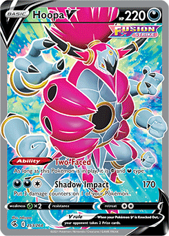 Hoopa V SR - Fusion Arts s8 I Pokemon Card 107/100 - Indonesian