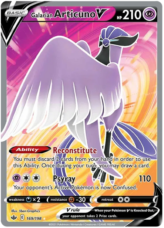 Galarian Articuno V SR - Pokemon Card 073/070 Matchless Fighters - Korean