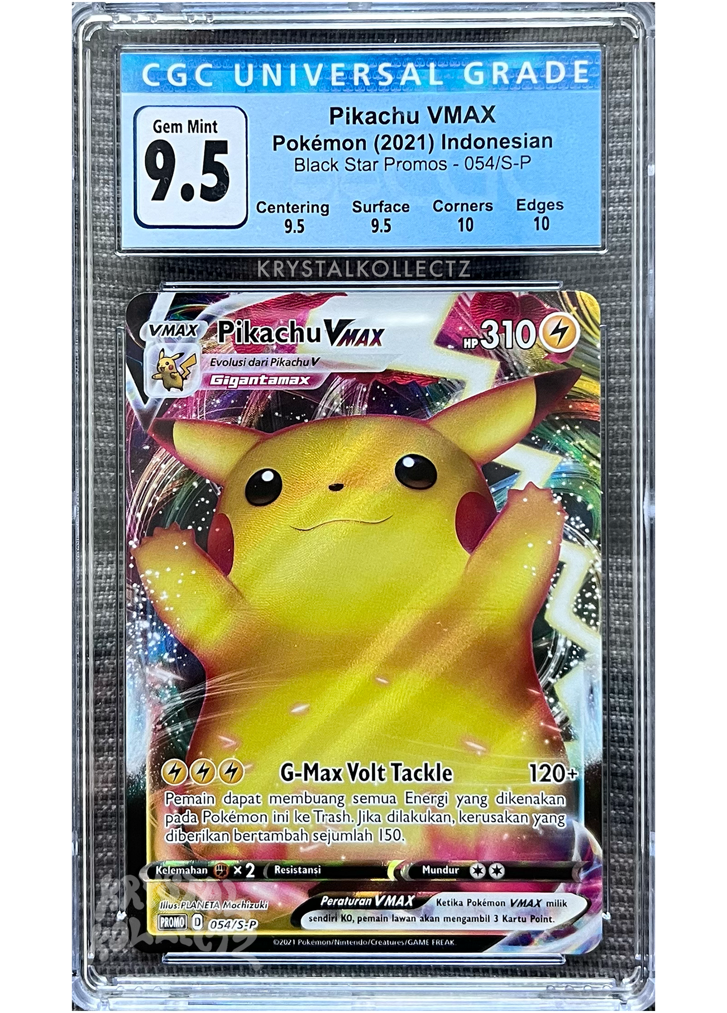 Indonesian | Pikachu VMAX 054/S-P - Sealed Tournament Promo (2021)