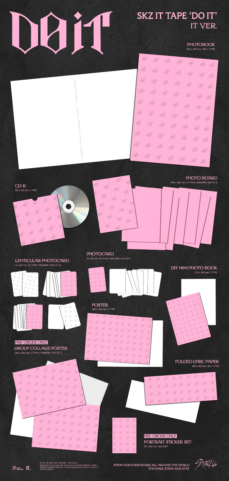 Stray Kids - Skz It Tape [Do It] (It Version) Album [PRE-ORDER]