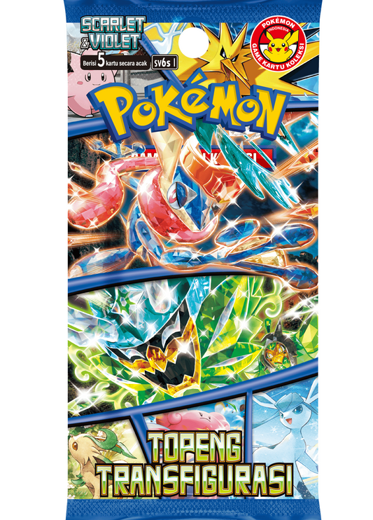 Topeng Transfigurasi - Indonesian Pokemon - Indonesian Booster Box KrystalKollectz 